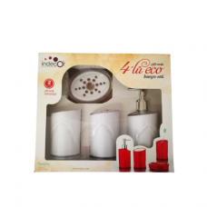Луксозен комплект за баня Indoor Houseware, 4 части / 200315