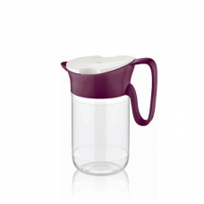 Стъклена кана за вода и сокове 600 ml с капак / 201903