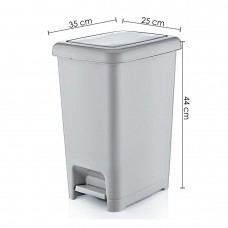Кош с педал правоъгълен 22 литра Zambak Plastik ZP 422 / 201923