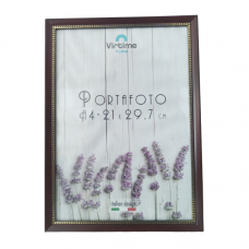 Рамка за снимка, дипломи, сертификати и картини златна плетеница A4 / 2956