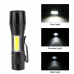 Мощен LED фенер 2в1 с акумулаторна батерия 9 см / 1295
